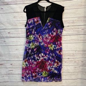 Sandro colorful lace dress